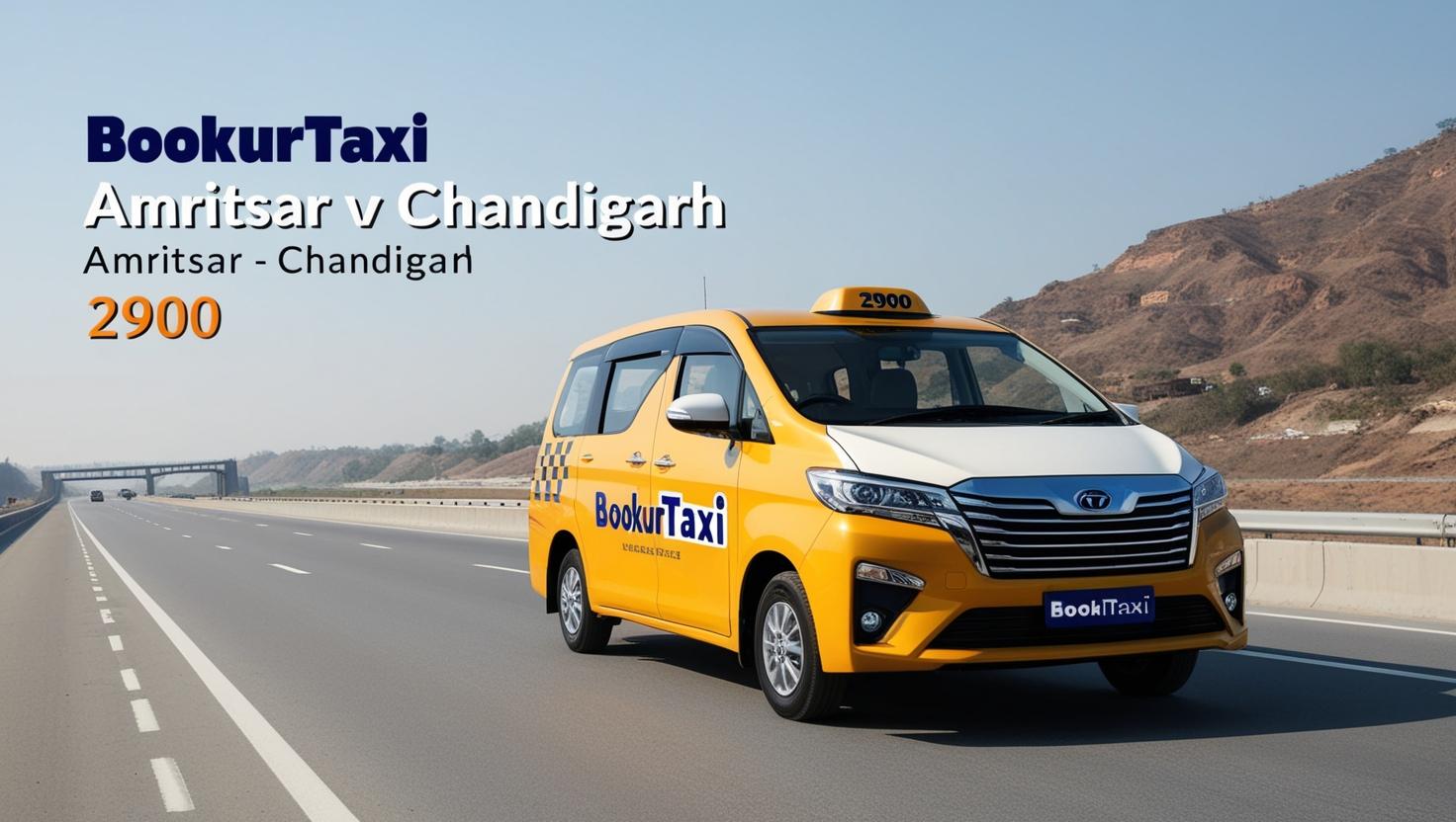 Cab From Amritsar To Chandigarh start now 2900 At BookUrTaxi